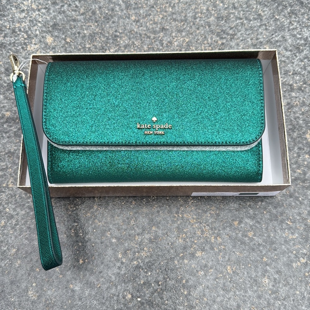Kate Spade Green Clutch Bag